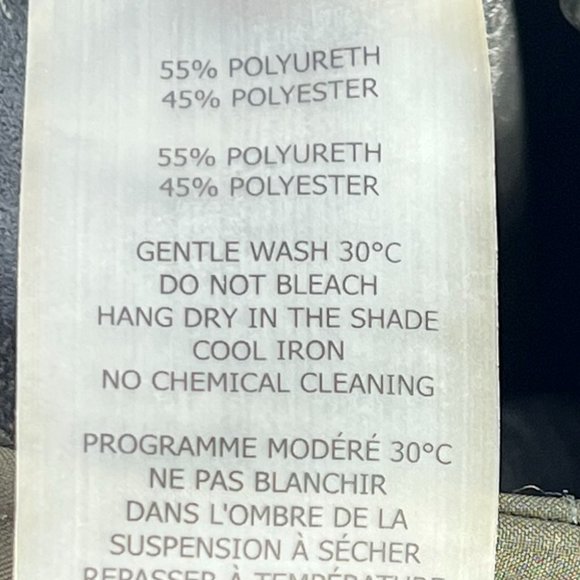 David Lerner Solid Grey Patent Vegan Faux Leather Jogger Pants Size Medium Women - Picture 10 of 10